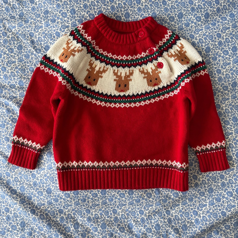 Red Reindeer Sweater 18-24M